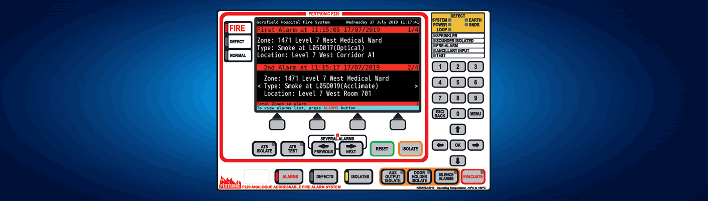 The Pertronic F220 Fire Panel