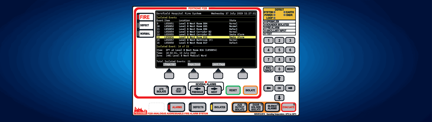 The Pertronic F220 Fire Panel